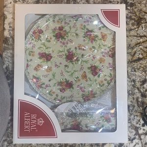 Royal Albert SOC Spring Chintz Cake Plate & Server, NIB, beautiful piece